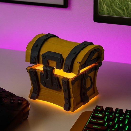 Fortnite Loot Chest Light met geluid, officieel gelicentieerde merchandise, gamingdecoratie voor thuis, cadeau voor jongens en meisjes, op batterijen werkend verzamelobject - Paladone van Paladone — afbeelding 5