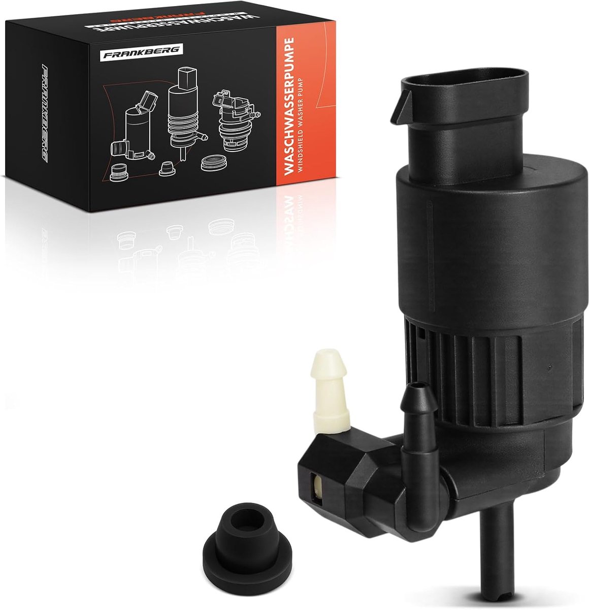 Waswaterpomp - Ruitensproeierpomp - Auto Onderhoud - Directe Vervanging - 12 x 8 x 6 cm - Zwart