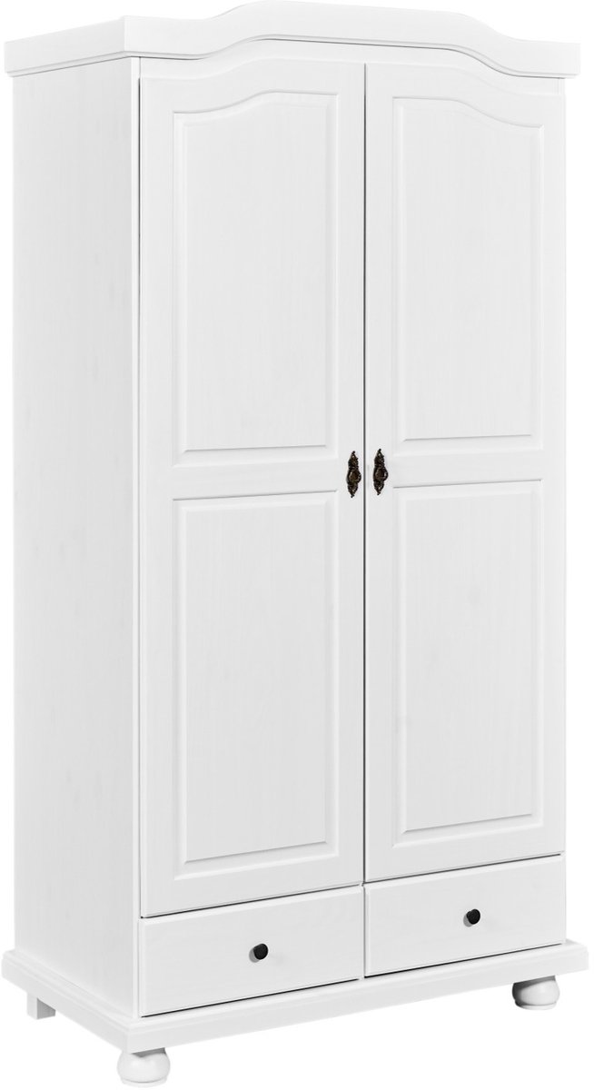 Kledingkast Ruth 104cm met 2 deuren - wit