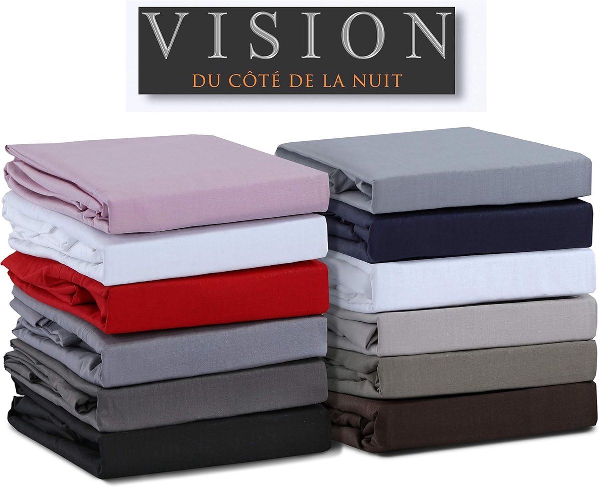 SnelShoppen - Fitted sheet Roze 160x200 cm - 100% Katoen - Geschikt voor Matrassen tot 25 cm Hoog - Perfecte Kleurvastheid - Oekotex Gecertificeerd