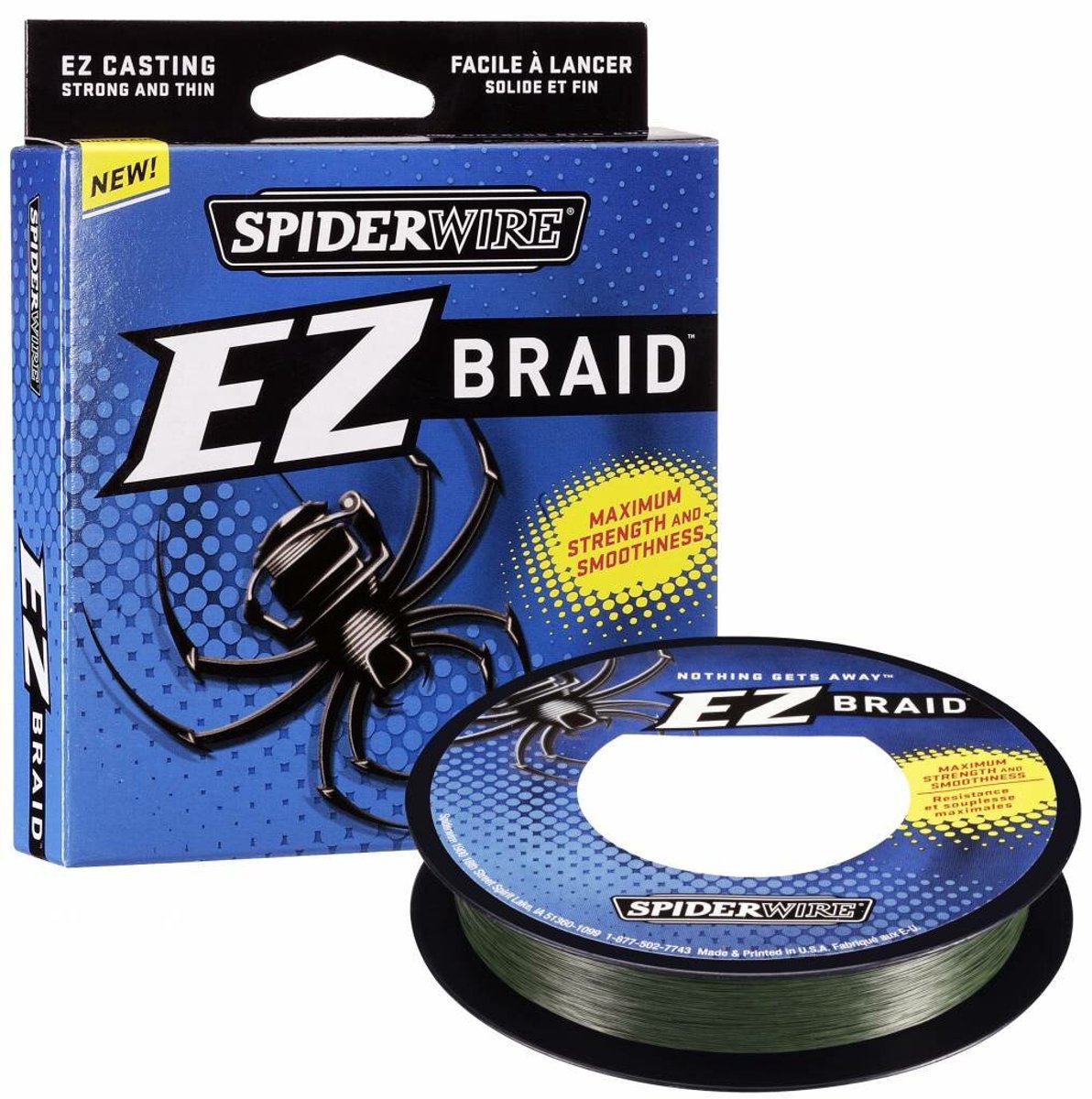 Spiderwire EZ Braid Low Vis Green - Gevlochten Lijn - Vislijn - Visdraad - 0,15mm 6,70kg 100m