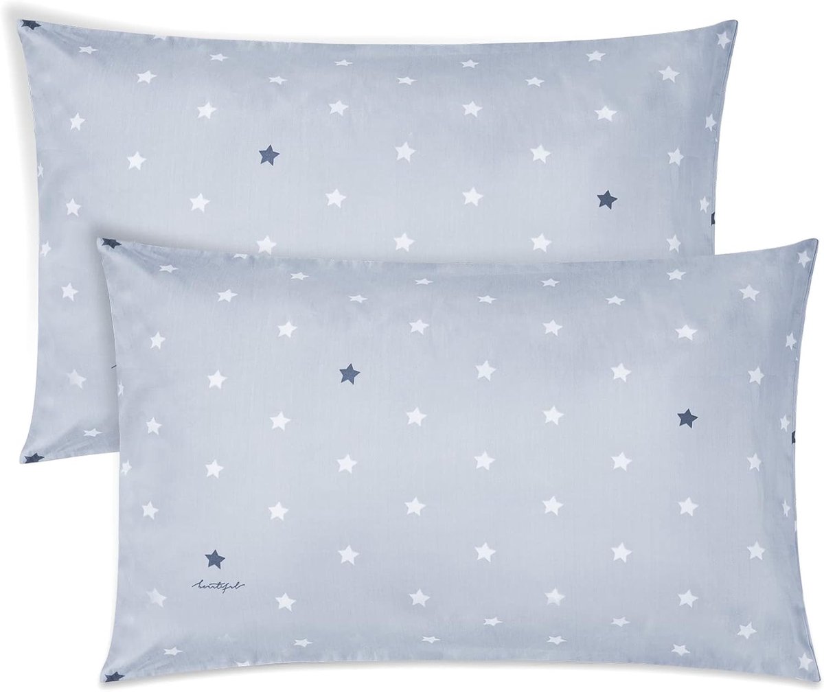 SnelShoppen - Baby Peuter Kussenhoezen Set van 2, 100% Katoen, Zacht en Ademend, 40x60cm Kussenhoezen voor Kinderen, Reis Kussenhoezen, Geschikt voor