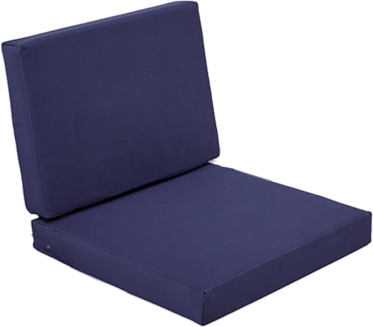Zitkussens Set - Tuinkussens Vervanging - Buiten Meubels - Waterdichte Afneembare Hoes - 61x61x12cm - Marineblauw