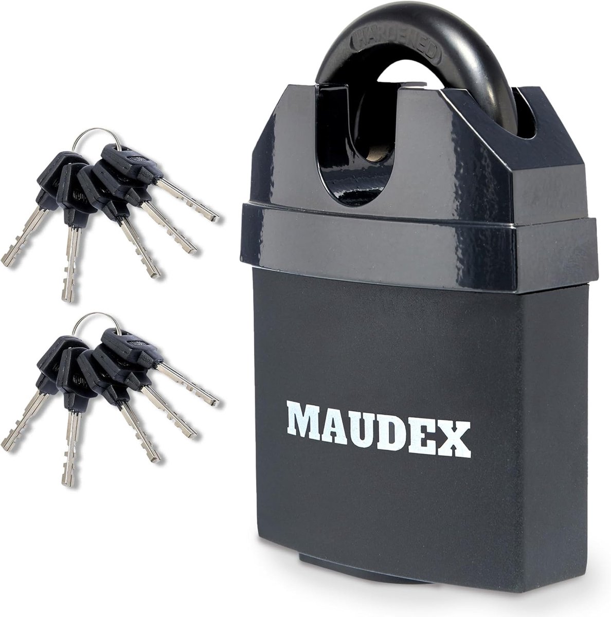 SnelShoppen - Heavy Duty Hangslot met 10 Sleutels - Anti-Drill, Anti-Pick, Gehard Staal - Buiten Hangslot voor Schuren, Poorten, Garages, Containers