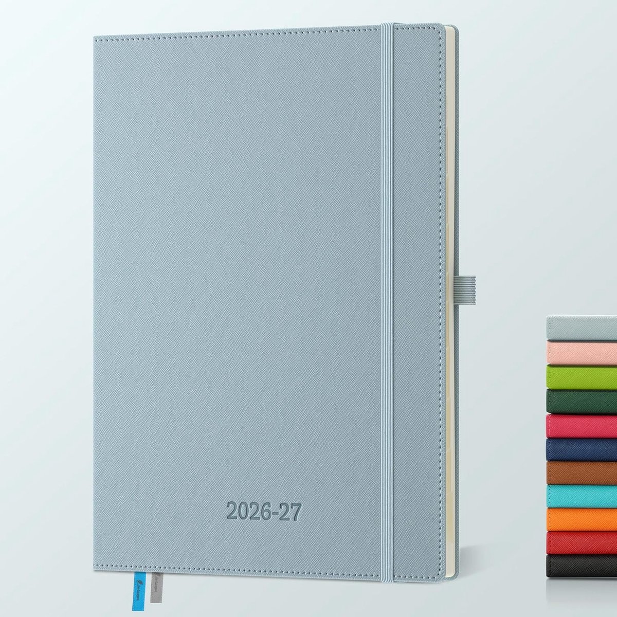 SnelShoppen - Agenda 2026 2027 - Weekly Planner A4 - Horizontale 18-Maanden Kalender - PU Leer - 80 GSM Papier - Grote Notitieboek voor Dagelijkse Tak