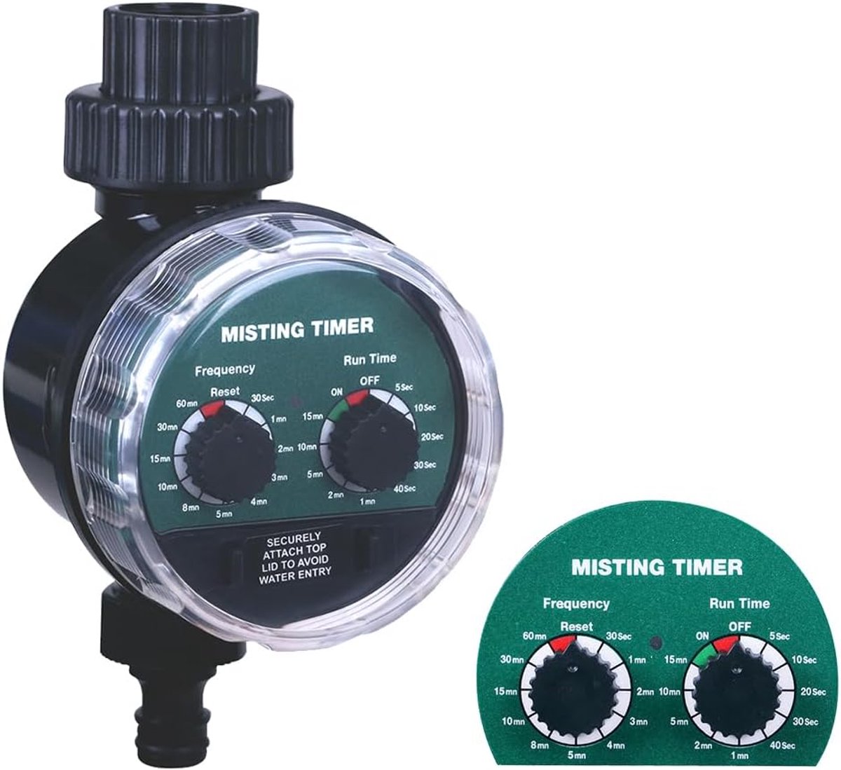 SnelShoppen - Irrigatiecomputer Besproeiingsklok Automatische Tuinwatertimer met Kogelkraan - Batterij Aangedreven, Handmatig Watergeven, Duurzaam, 8