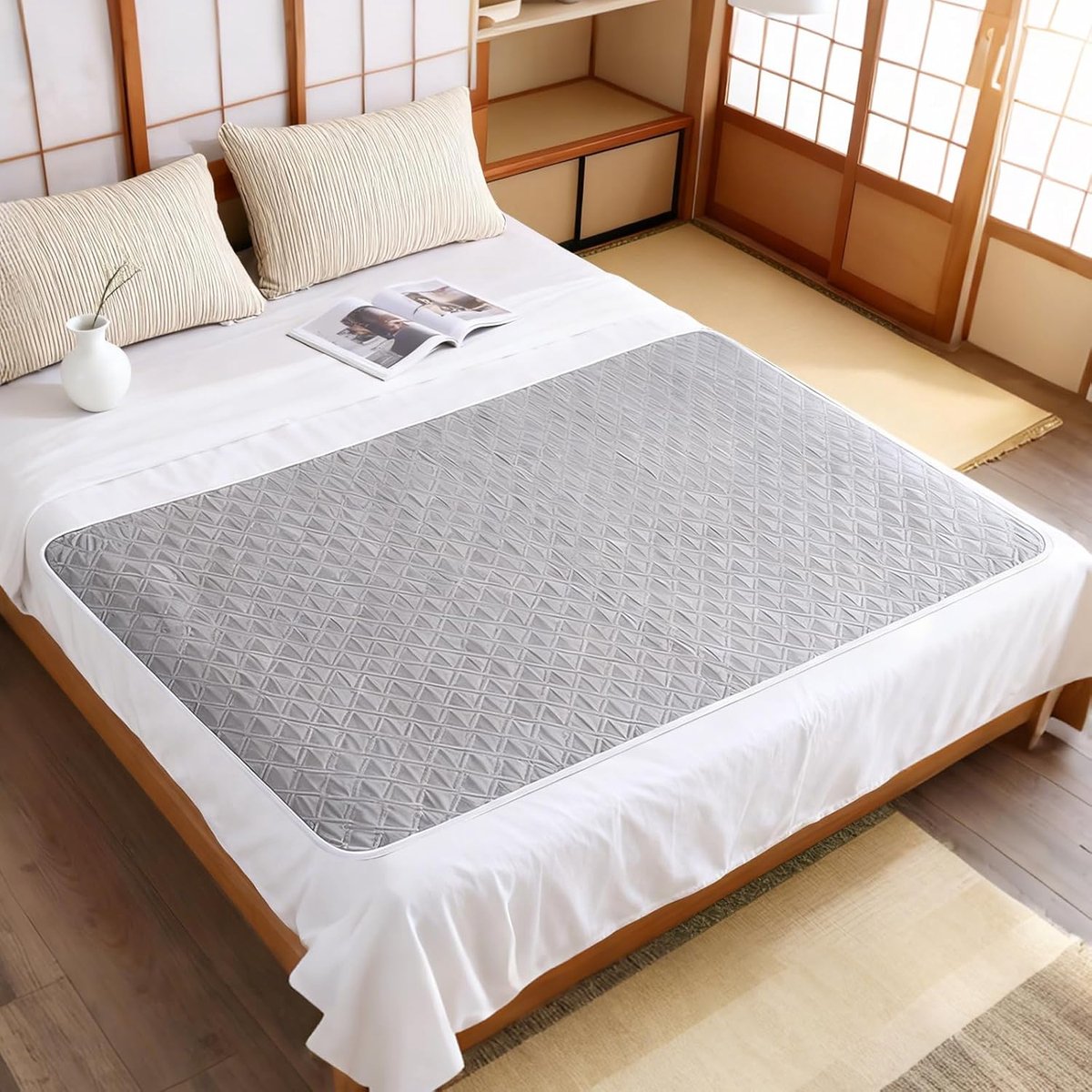 SnelShoppen - Herbruikbare Waterdichte Bedonderlegger 80x120 cm - Incontinentie Onderlegger Wasbaar voor Senioren - Absorberende Onderlegger voor Bed