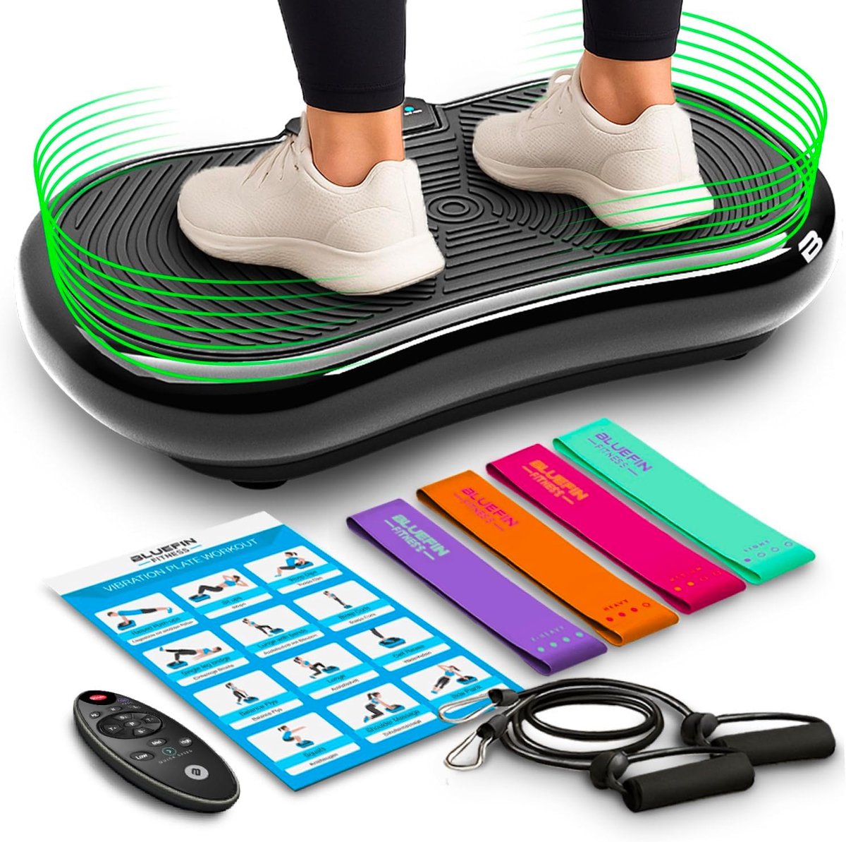 SnelShoppen - Ultra Slim Power Vibration Plate | Vibro Shaper voor Full Body Workout | 180 Levels & 5 Programma's | Compact & Noiseless Fitness Appara