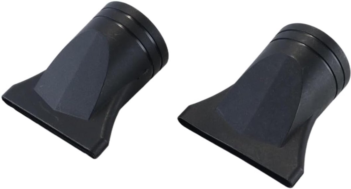 SnelShoppen - 2 Stuks Professionele Zwarte Haardroger Opzetstukken - Vervangbare Smalle Concentrator Nozzle - Geschikt voor Professionele Haardrogers
