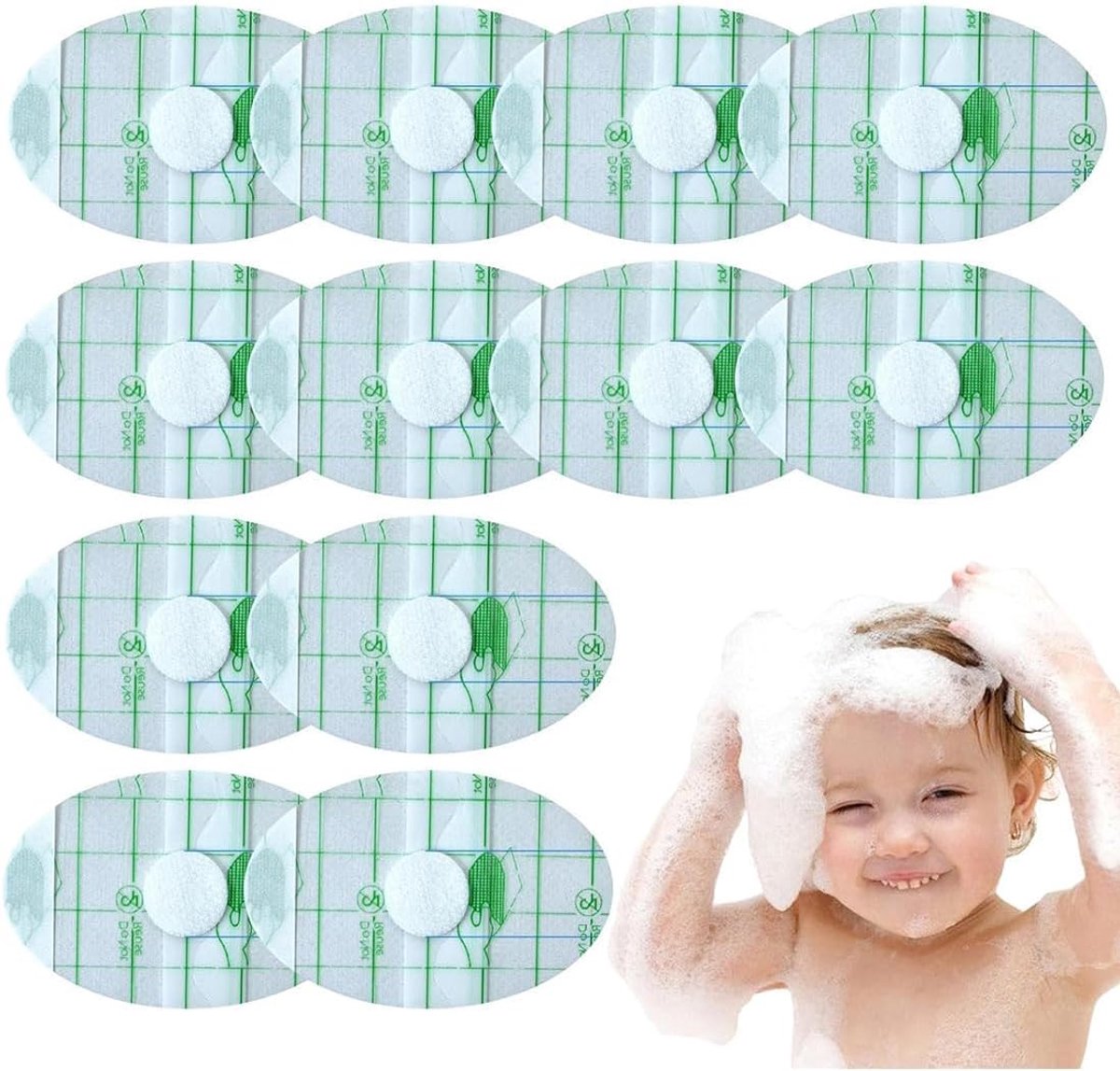SnelShoppen - 100 Stuks Waterdichte Transparante Wegwerp Oordopjes voor Haarverf, Douche, Badkamer, Salon, Spa met Katoenen Pads