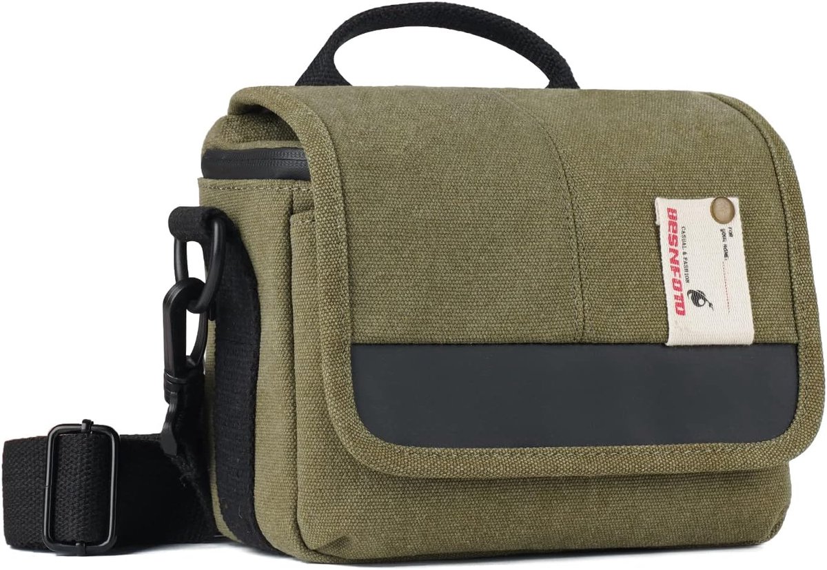 Thijox - Professionele Besfoto Cameratas voor SLR Spiegelloze Camera's - Waterdicht en Regendicht - Kleine Schoudertas voor Outdoor Fotografie - Leger