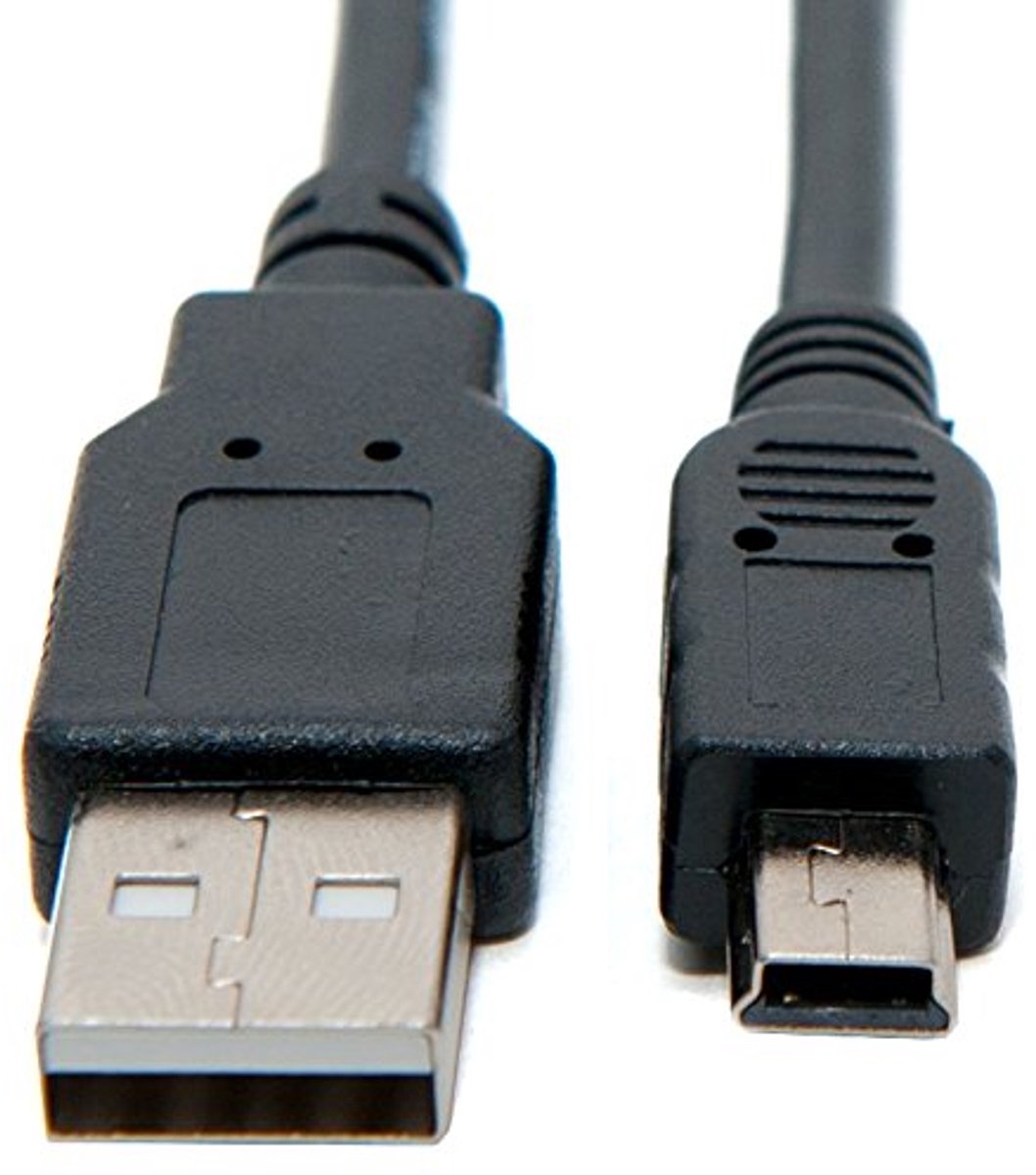 SnelShoppen - Mini USB Data Sync & Foto Transfer Kabel voor Digitale Camera's | 0.5m | Compatibel met Canon IXUS Series | Ideaal voor Foto & Video | Z