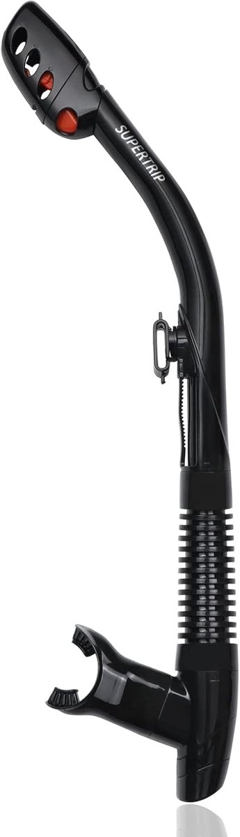 SnelShoppen - Unisex Snorkel voor Volwassenen met Clipventiel, Droge Snorkel voor Snorkelen, Freediving en Duiken in 4 Kleuren, Ideaal voor Vakantie e