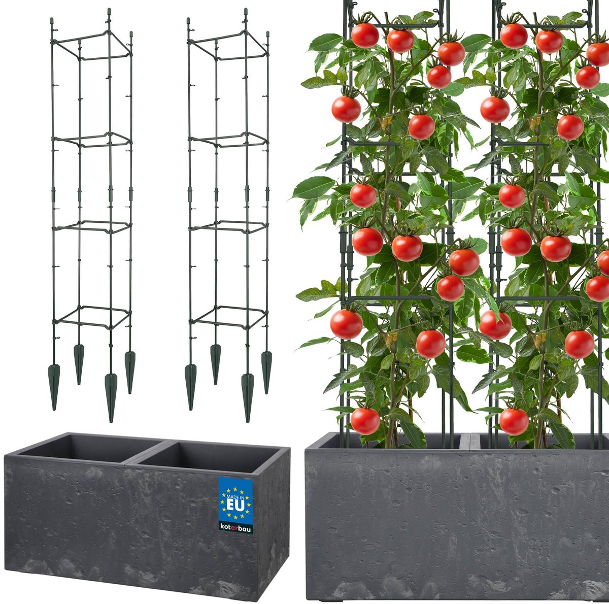 KOTARBAU Bloempot, Plantenpot, Trellis Klimplanten, Plantengeleider
