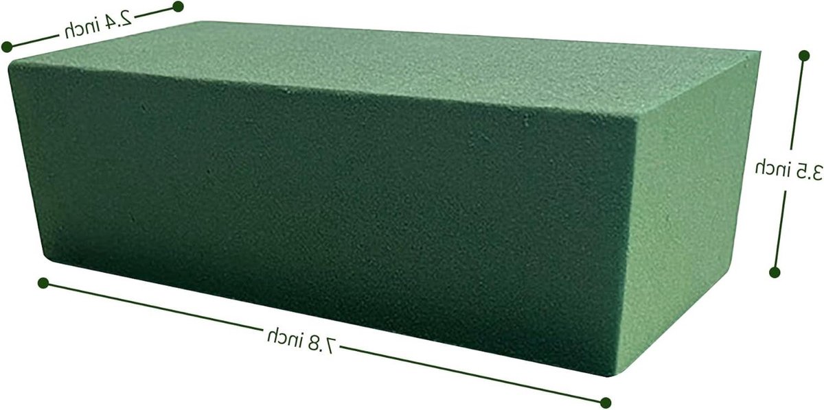 Bloemenschuimblokken - Schuimstenen - Bloemstukken Maken - Lichtgewicht Stabiliteit - 6 stuks - Groen