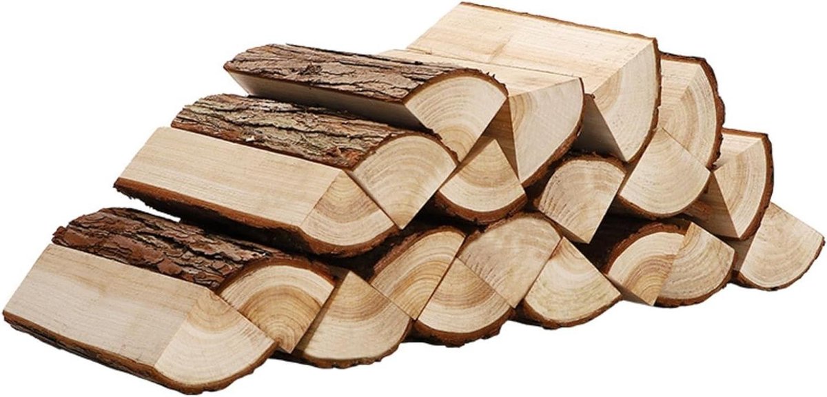 Decoratief brandhout - Rustieke blokken - Huisdecoratie - Weerbestendige behandeling - 15-40 cm - Natuurlijk