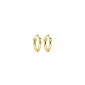 SPARKLE14 - Boucles d'oreille Anneaux Tube rond - Or