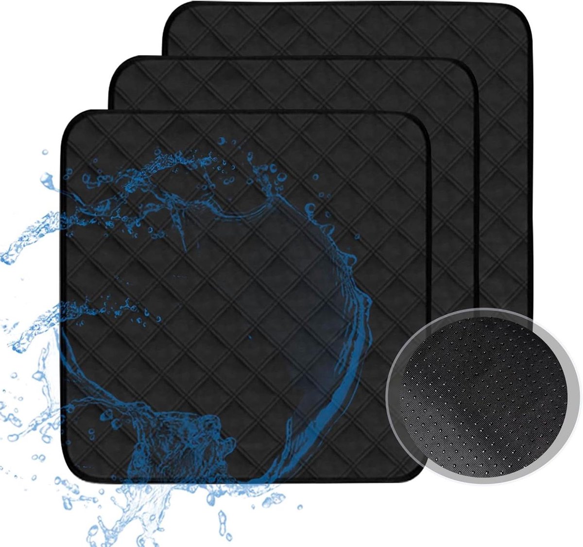 Wasbare Stoelkussens - Absorberende Hoezen - Meubelbescherming - 4-laags Ontwerp - 51 x 55