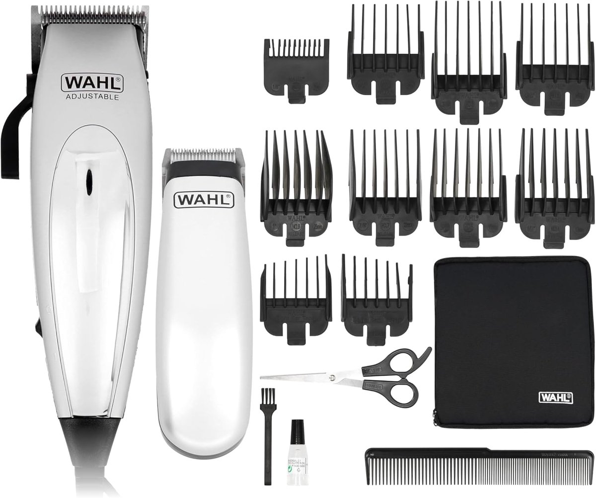 SnelShoppen - HomePro Vogue Deluxe Tondeuse met Netvoeding, Professioneel Snijden, Zelfslijpende Messen van Koolstofstaal, Krachtige Tondeuse voor Thu