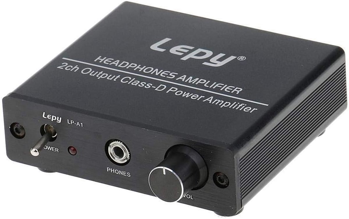 SnelShoppen - DollaTek LEPY LP-A1 HiFi Stereo Hoofdtelefoon Versterker, 2-Kanaals Class D Geluid, Aluminium, Draagbaar, AUX In, Volume Controle, Ideaa