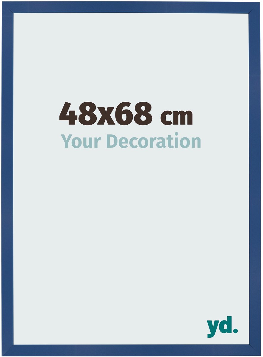Your Decoration - Fotolijst 48x68 cm - MDF - Donkerblauw - Bologna
