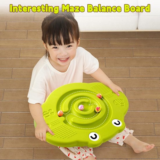 Kunststof wiebel-balansboard voor kinderen - wip-labyrint-board met tredestenen - belasting 100 kg - actief spelen en training voor peuters van Wobbel — afbeelding 2
