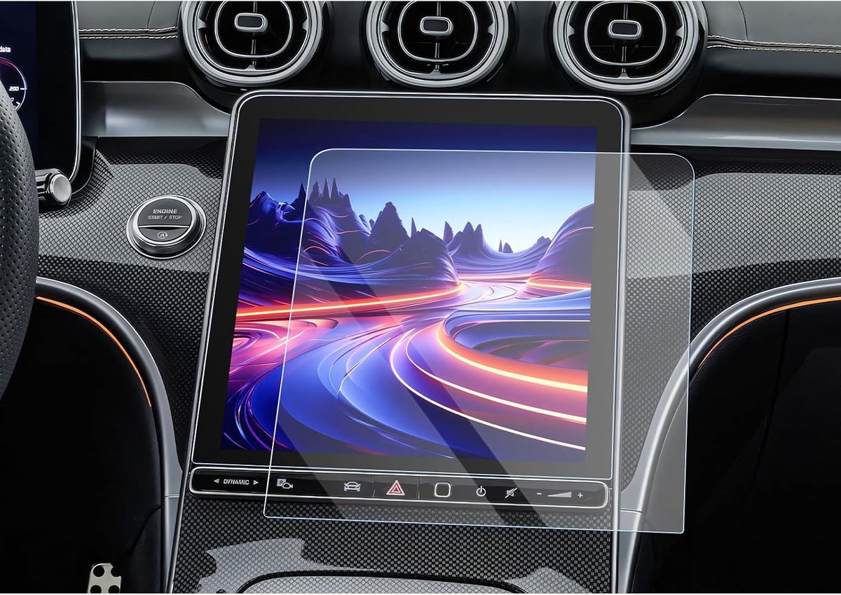 SnelShoppen - Navigatie Screen Protector voor Mercedes GLC X254 & C Class W206 2021-2025, 11.9 Inch Antireflectie Glare Reduction GPS Beschermfolie