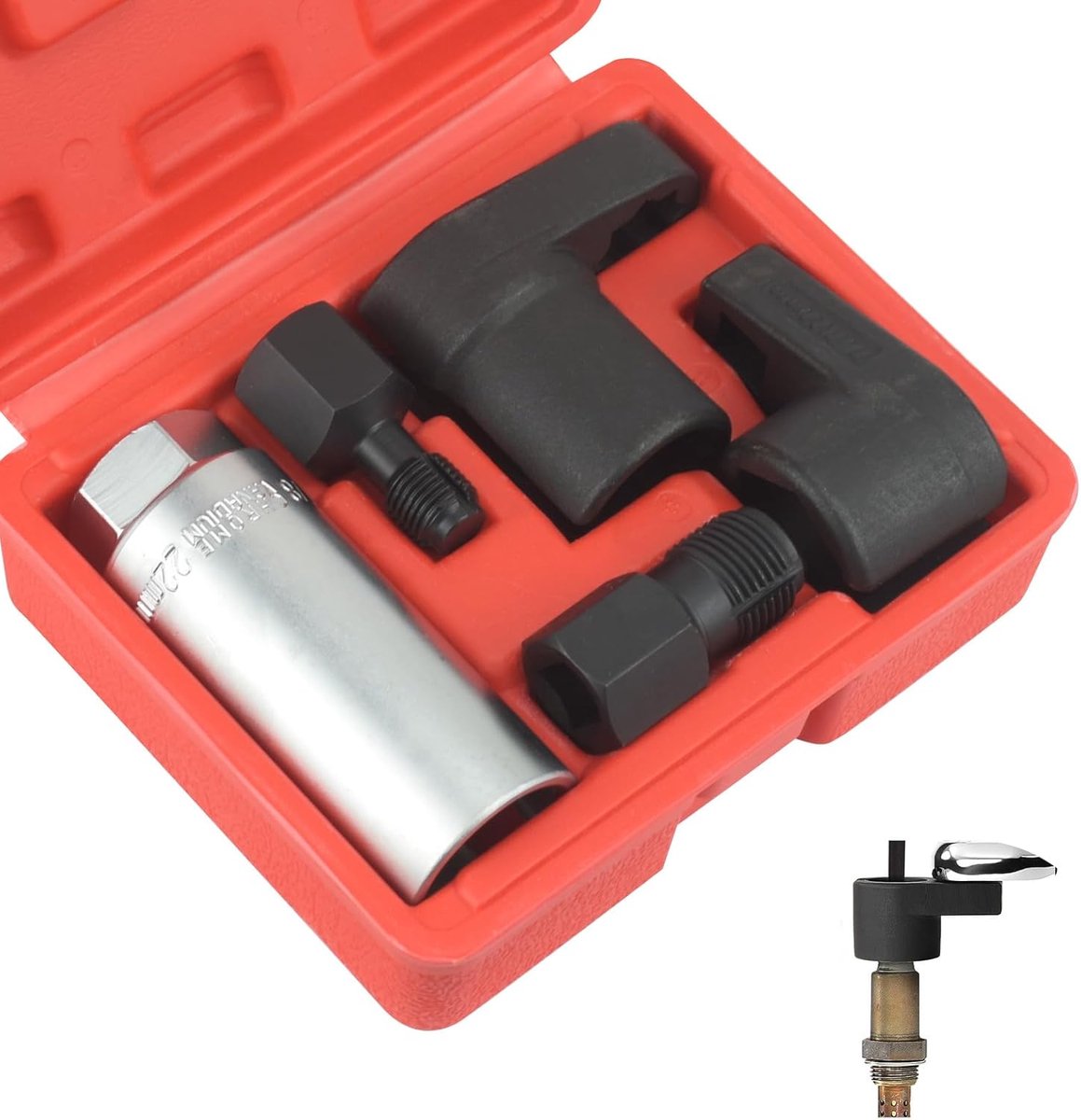 SnelShoppen - Lambda Sensor Sleutel Set - 5-delige Lamda Sensor Gereedschap Set - Hoogwaardige Chrome Molybdeen Staal - Auto Reparatie Tools - 3/8 en