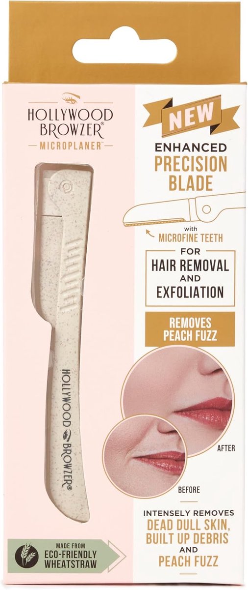 SnelShoppen - Hollywood Microplaner Razor - Precisie Dermaplaning Tool - Verwijder Ongewenste Gezichtsharen - Eco-vriendelijk - Voor Wenkbrauwen, Bove
