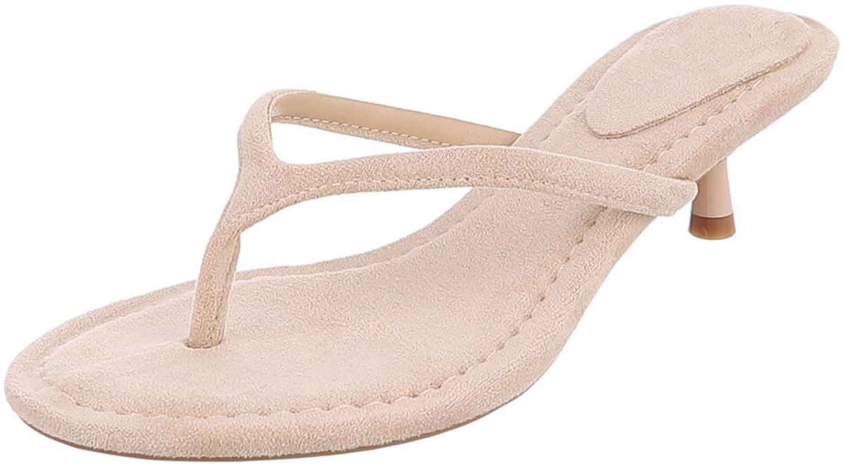 Slippers met hak - open model - dames Mt:41
