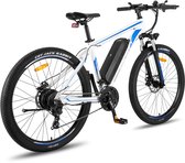 Fafrees 27,5 inch Elektrische Mountainbike - 250W Motor - Shimano 21 versnellingen - Mechanische Schijfremmen - Elektrische Fiets– Roestbestendige aluminiumlegering – 15AH –IPX4 Stadsfiets –Trekkingfiets –Blauw