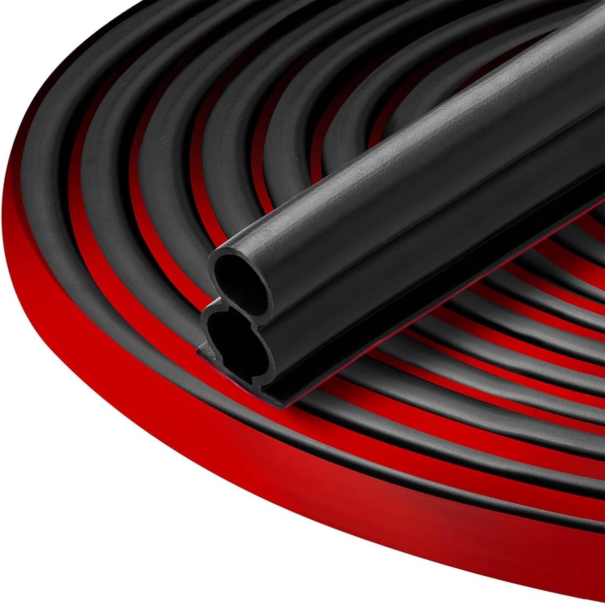 SnelShoppen - Deurafdichting Zelfklevend 5m x 10mm x 15mm - Rubber Afdichting voor Voordeur en Raam - Geluidsdicht, Flexibel, Waterdicht, Zwart