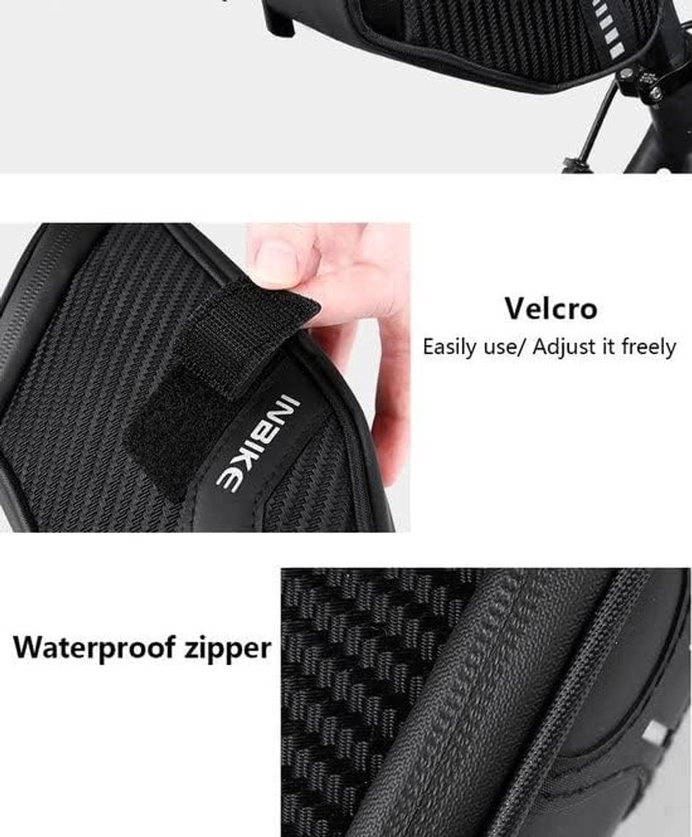 SnelShoppen - Waterbestendige Zadeltas voor Fiets - Grote Capaciteit - Reflecterende Strips - Waterdicht - Fietstas voor Racefiets, Mountainbike, E-bi