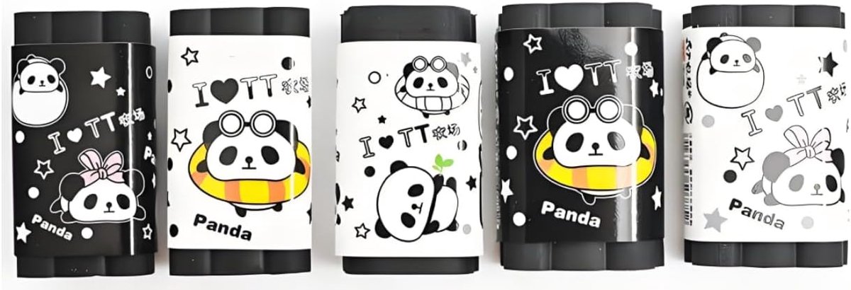 Thijox - Uitwisbare gum set van 2, 1,7 x 5 cm, zachte rubberen gummen voor nauwkeurig wissen en schrijven zonder resten, ideaal voor school en kantoor