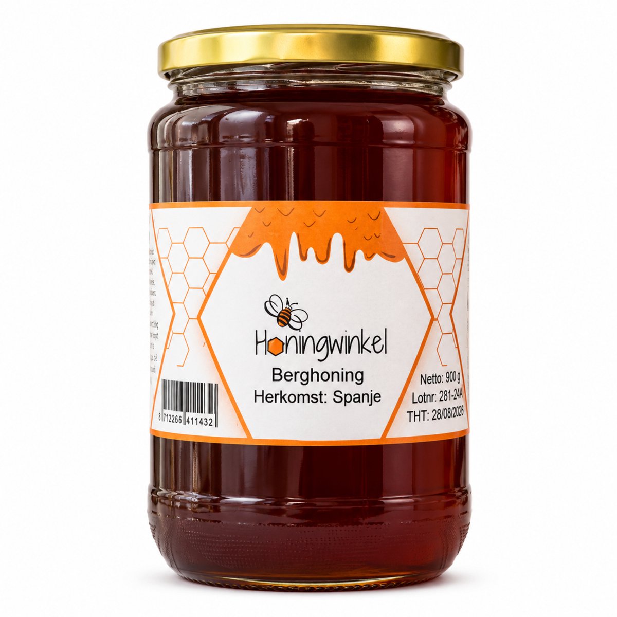 Berghoning 900g Spanje Honingwinkel (vloeibaar)