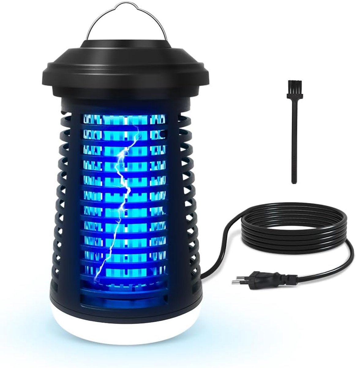 SnelShoppen - Elektrische Insectenverdelger 4200V - 15W Vliegenlamp - 2-in-1 Waterdichte Anti-Muggenlamp voor Vliegen, Motten en Wespen - Ideaal voor
