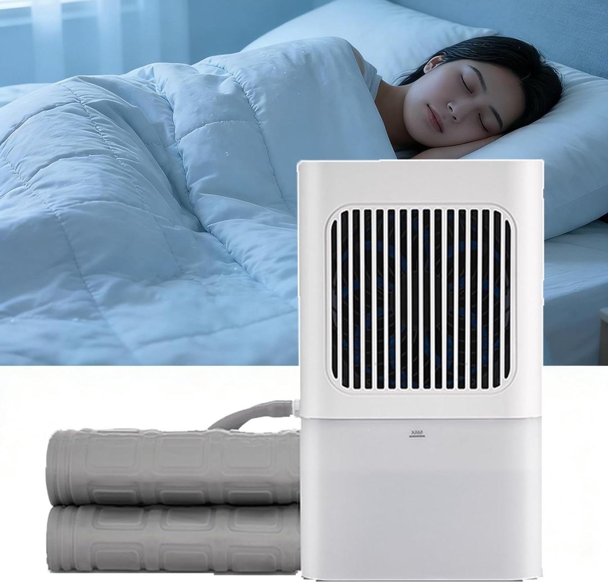 Watergekoelde Matrasbeschermer - Bedkoeler Systeem - Comfortabel Slapen - Verdampingstechnologie - 160x70cm - Wit