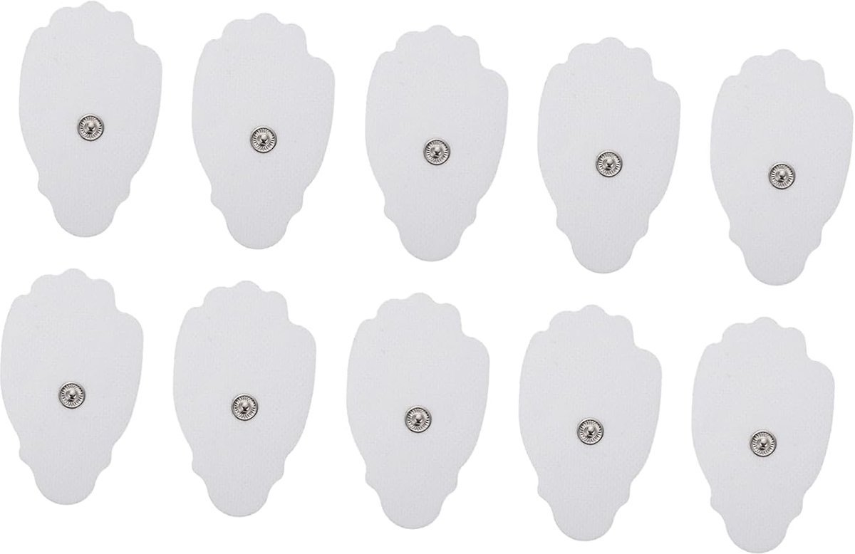 TENS/EMS Mixed Elektroden Pads 100 Stuks (50 Paar) – 5,3 x 9,5 cm – Zelfklevend – Universeel – Snap Aansluiting