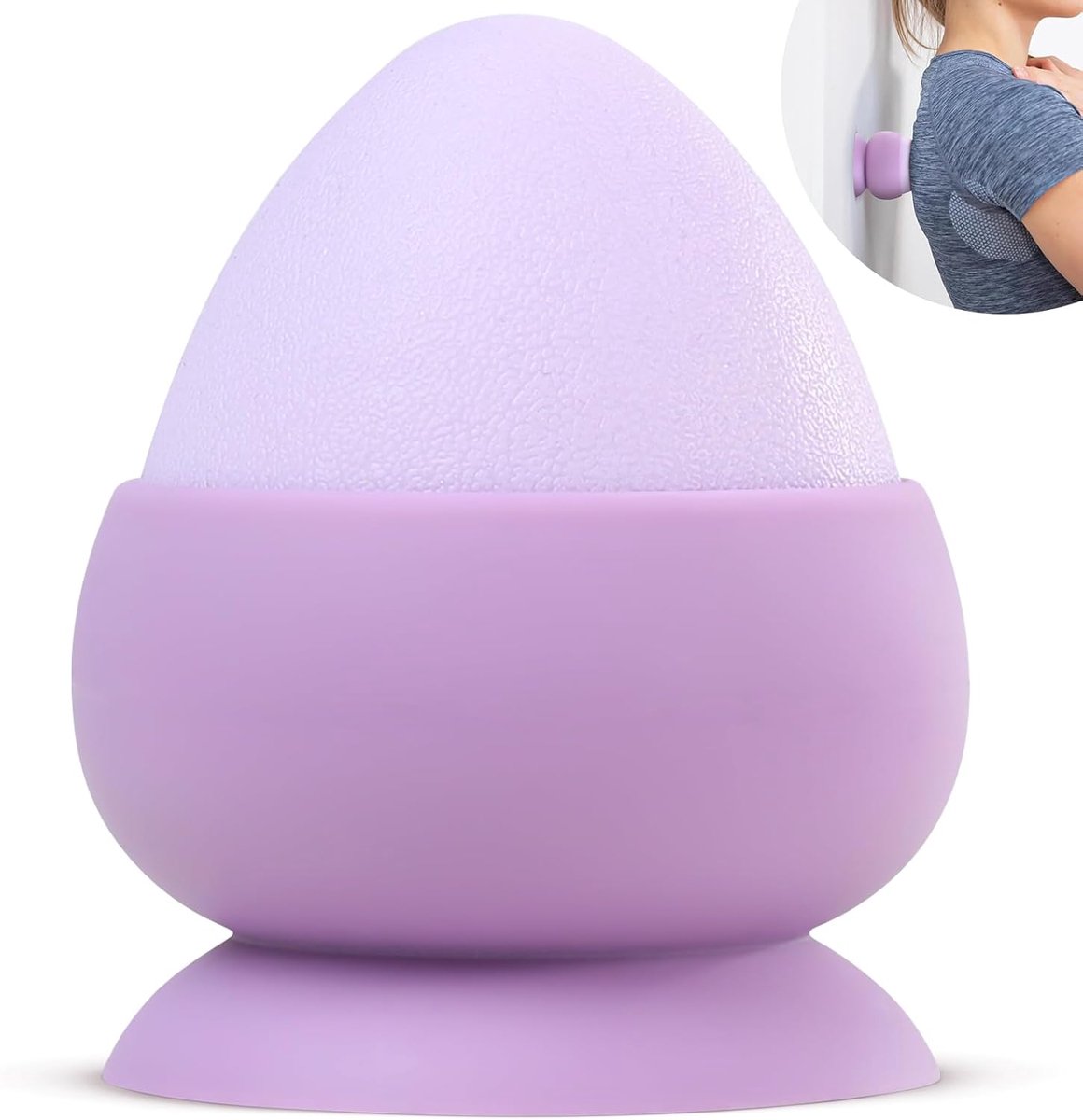 SnelShoppen - Massagebal met Zuignap, Trigger Point Zelfmassage Therapie Instrument, Manuele Massage Kit voor Spierpijn, Rug, Nek, Schouders, Benen, O