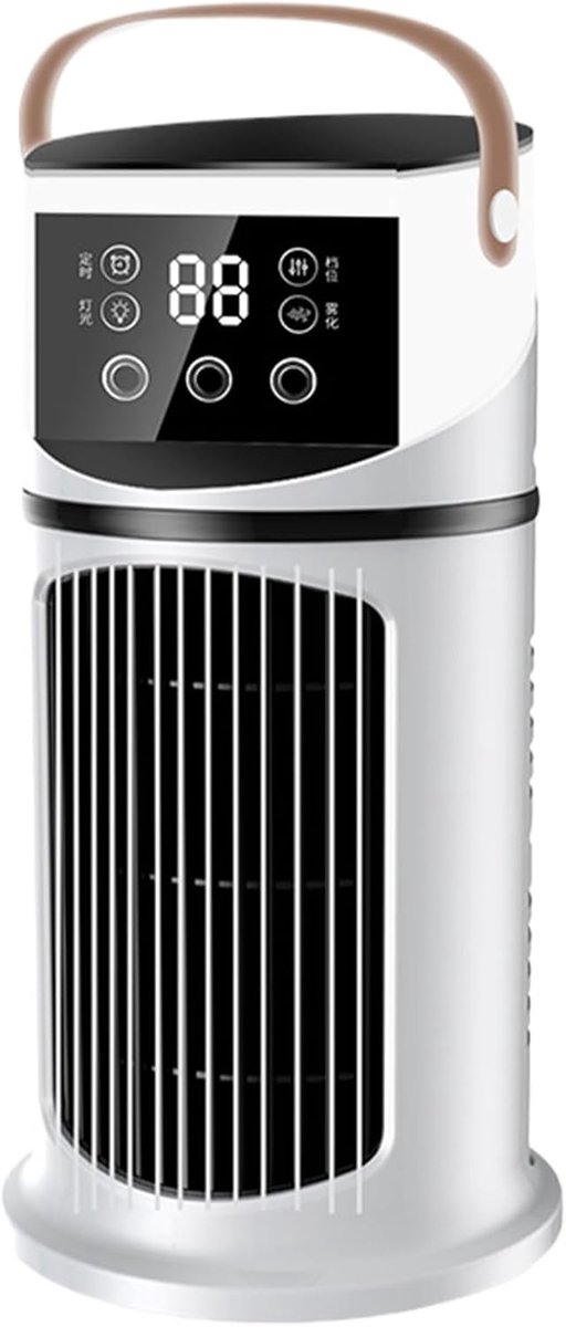 SnelShoppen - Kleine Draagbare Airconditioner Ventilator | Stille Verdampende Luchtblazer Voor Slaapkamer, Kantoor, Kamperen, Auto's - Ideaal Voor Hit