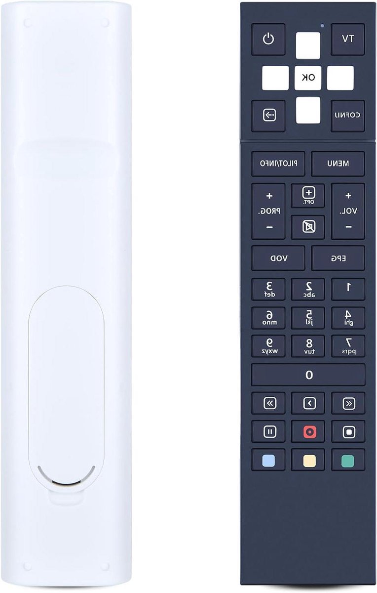 Afstandsbediening - Universele afstandsbediening - Tv kijken - Direct klaar voor gebruik - 6 meter bereik - Zwart