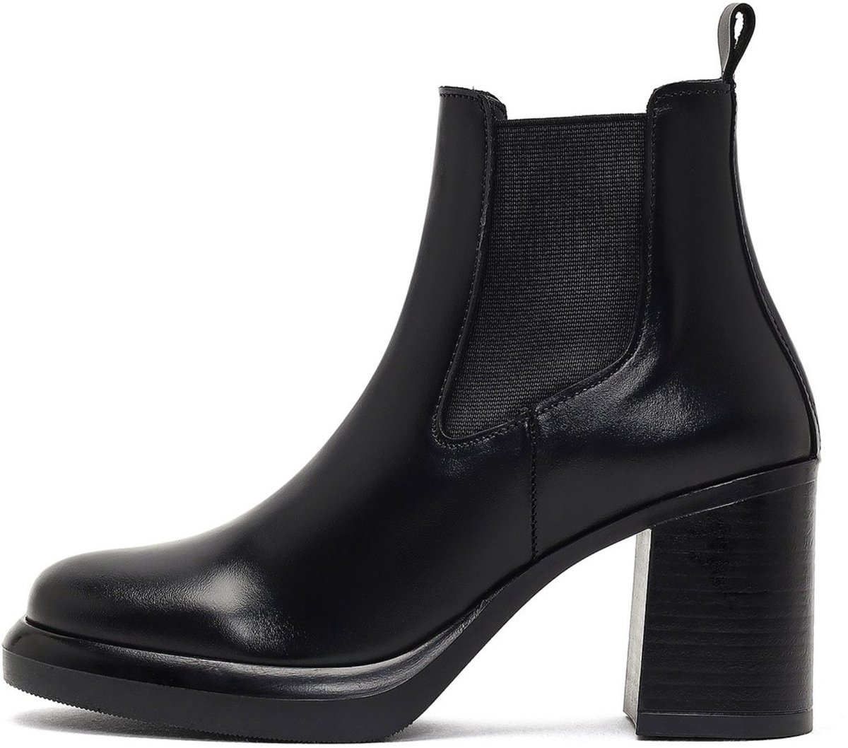 DERIMOD Heeled Chelsea Boots Leather Heeled Chelsea Boots