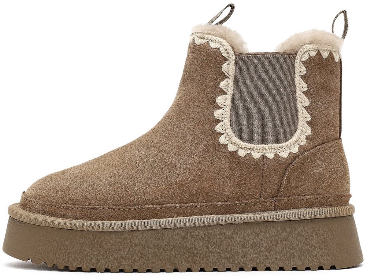 DERIMOD Teddy Boots Suede Leather Teddy Boots