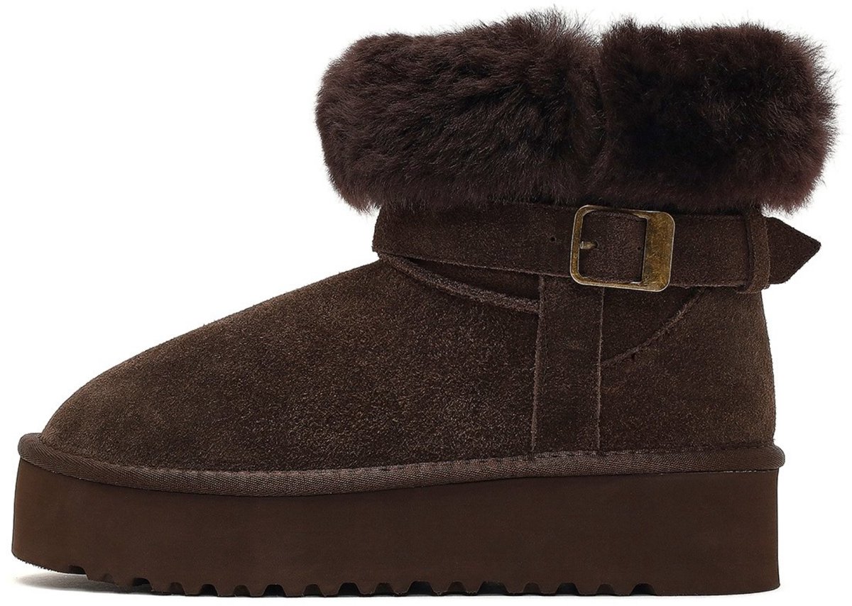 DERIMOD Teddy Boots Suede Leather Teddy Boots