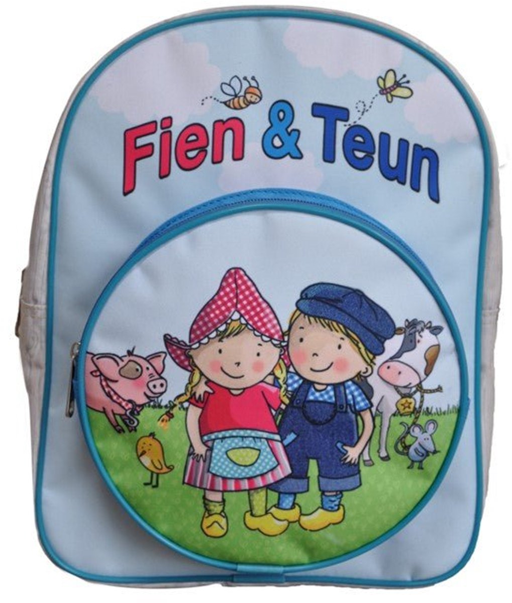 Fien & Teun - Rugzak Houtnerf - blauw