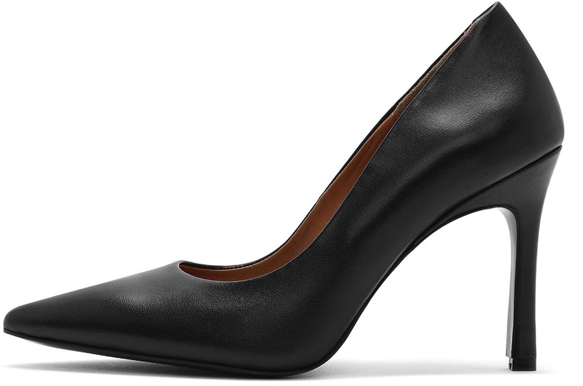 DERIMOD High Heeled Shoes Leather High Heeled Shoes