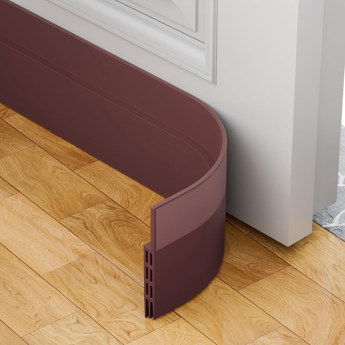 SnelShoppen - Door Seal Draught Excluder voor Deuren - Energie Besparende 300 cm x 5 cm Zelfklevende Dichtstrip - Koude Bescherming en Geluidsisolatie