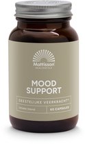 Mattisson - Mood Support - Saffraan, 5-HTP, L-Theanine en Magnesium Tauraat - Voedingssupplement Serotonine & GABA - 60 Capsules