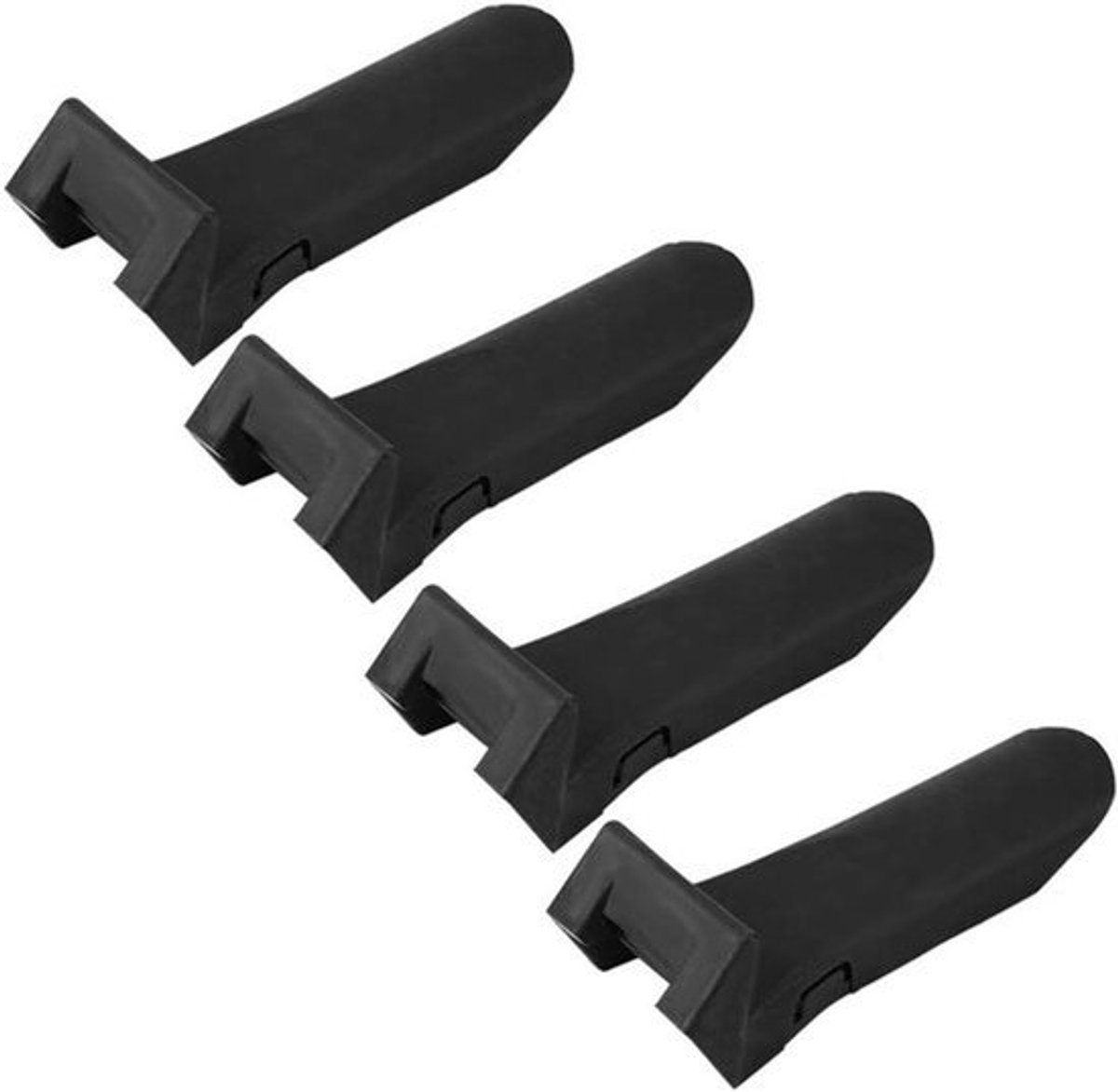 Accessoires voor bandenmonteermachines - Klauwrubbermanchetten, velgenbescherming, bandenmontage 4 stuks (type met rechte voet)