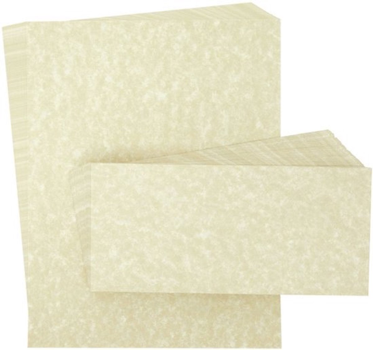 Vintage Scrapbook Papier - Crèmekleurig - Antieke Dubbelzijdige Briefpapier met Enveloppen - 21,6 x 27,9 cm - 48 Stuks